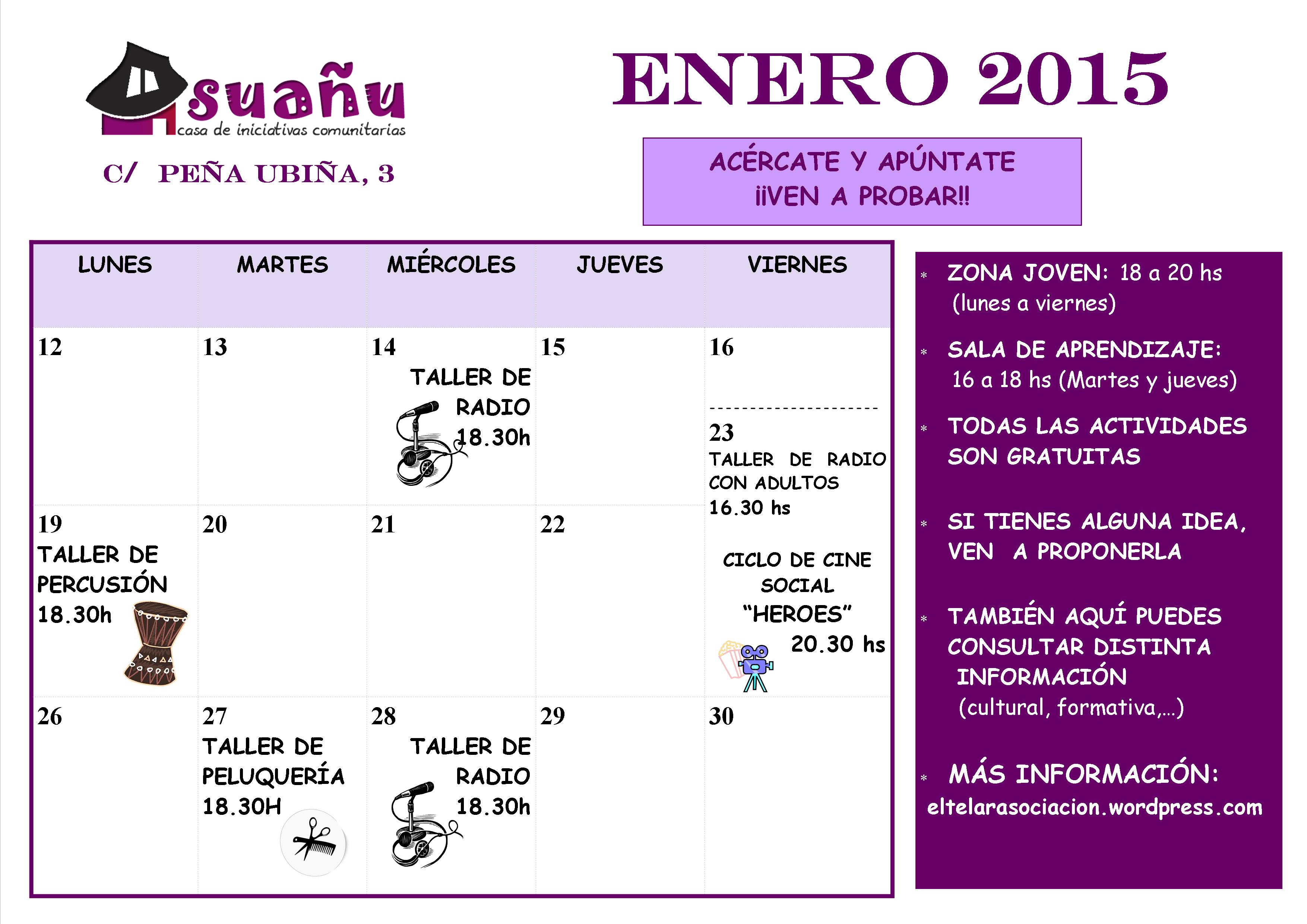 programación enero 15