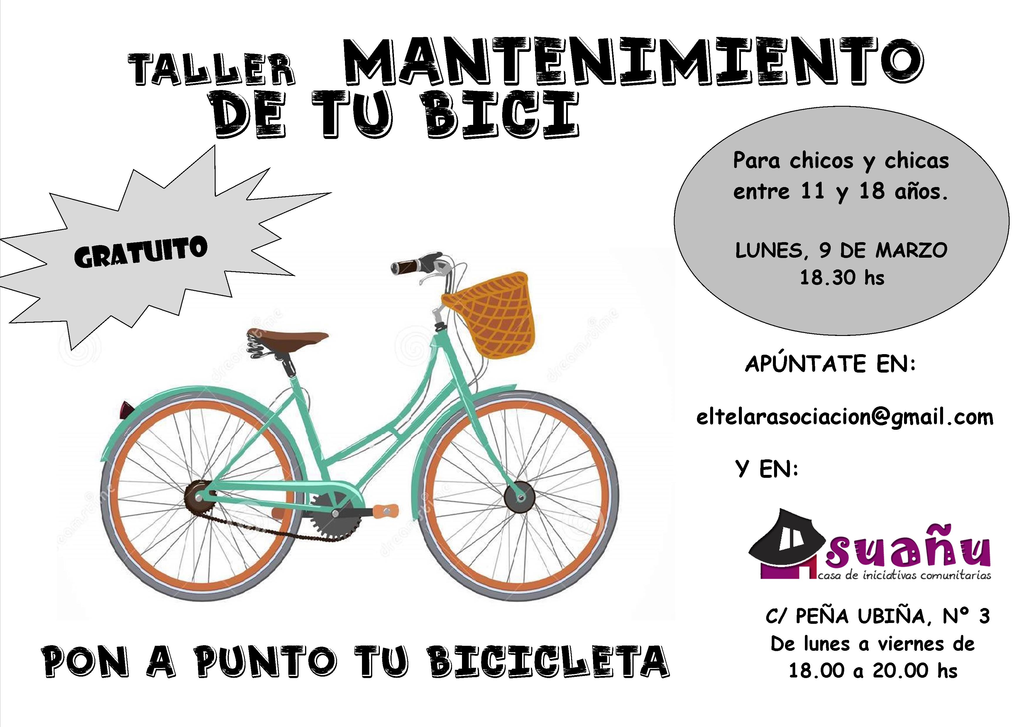 cartel taller bici