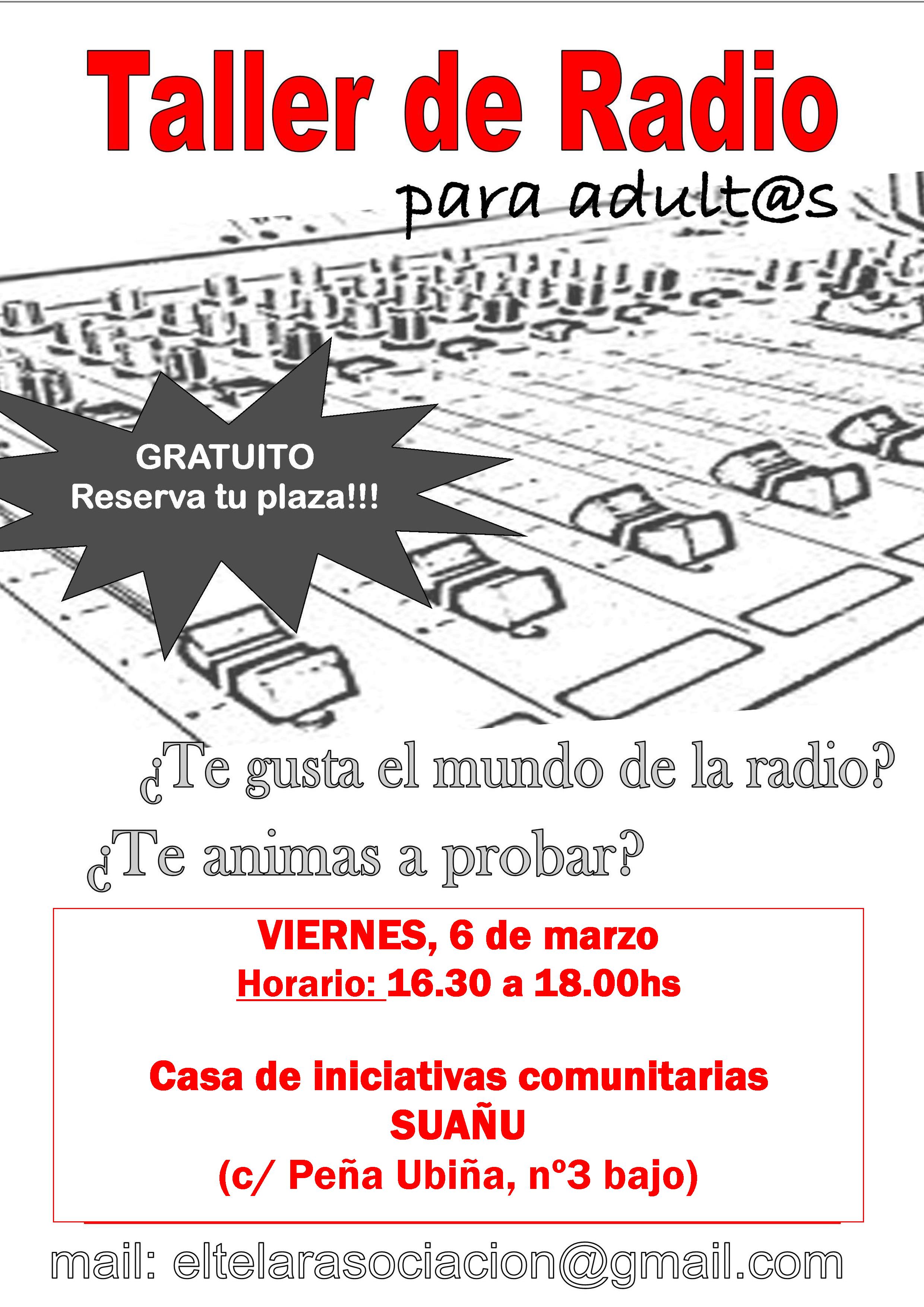 taller radio adultos 6 de marzo