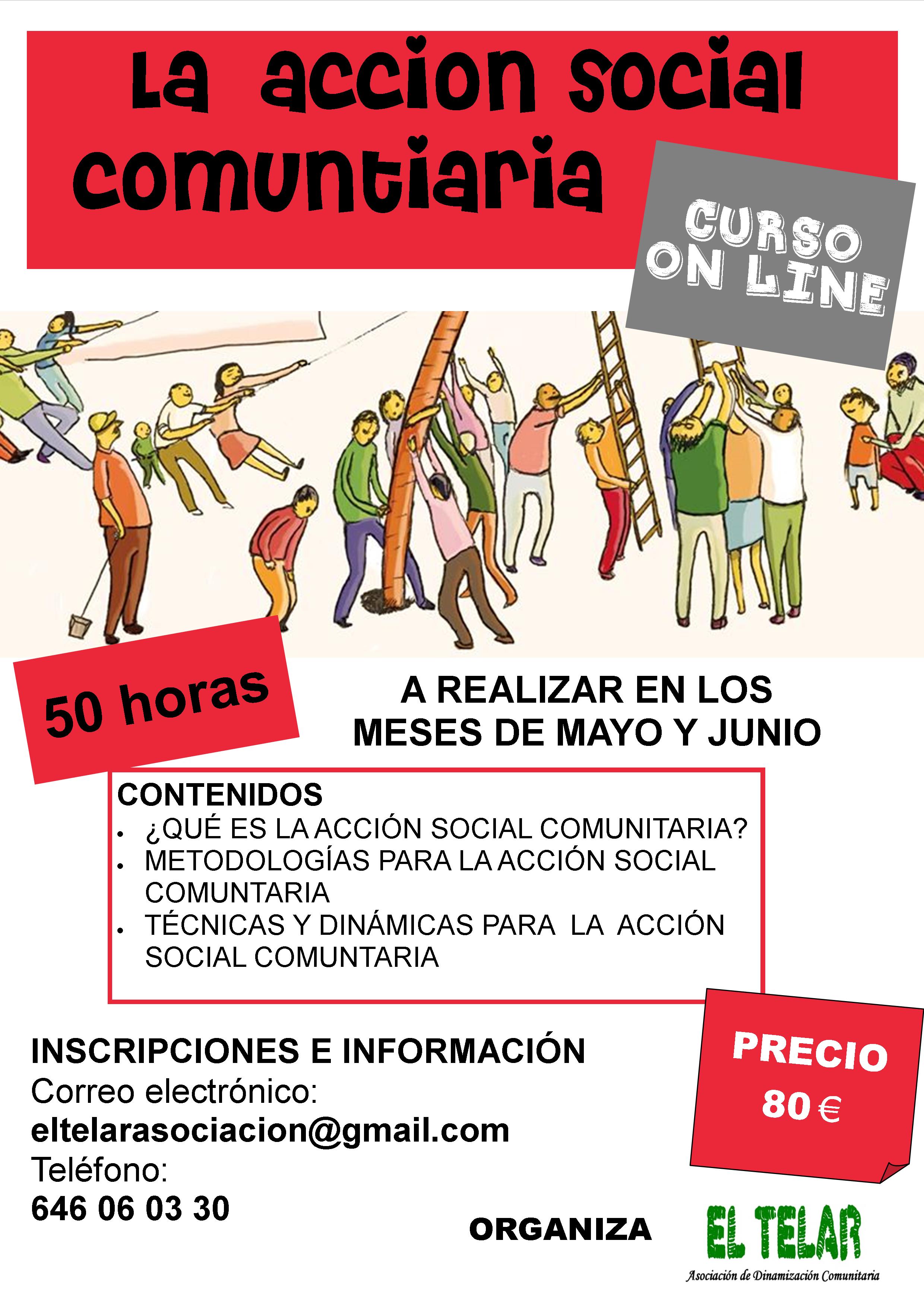 cartel acción social comunitaria