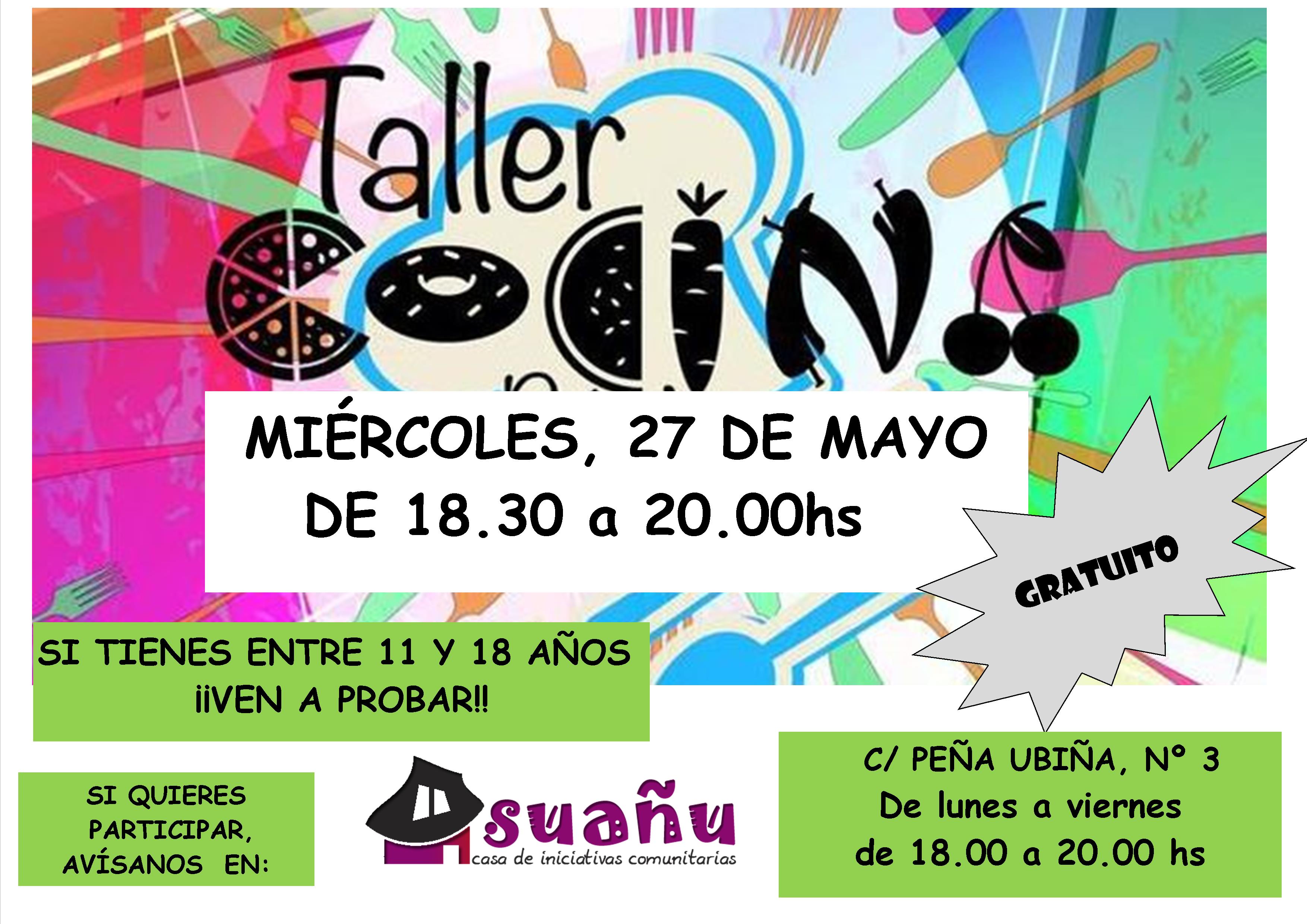 taller de  cocina mayo