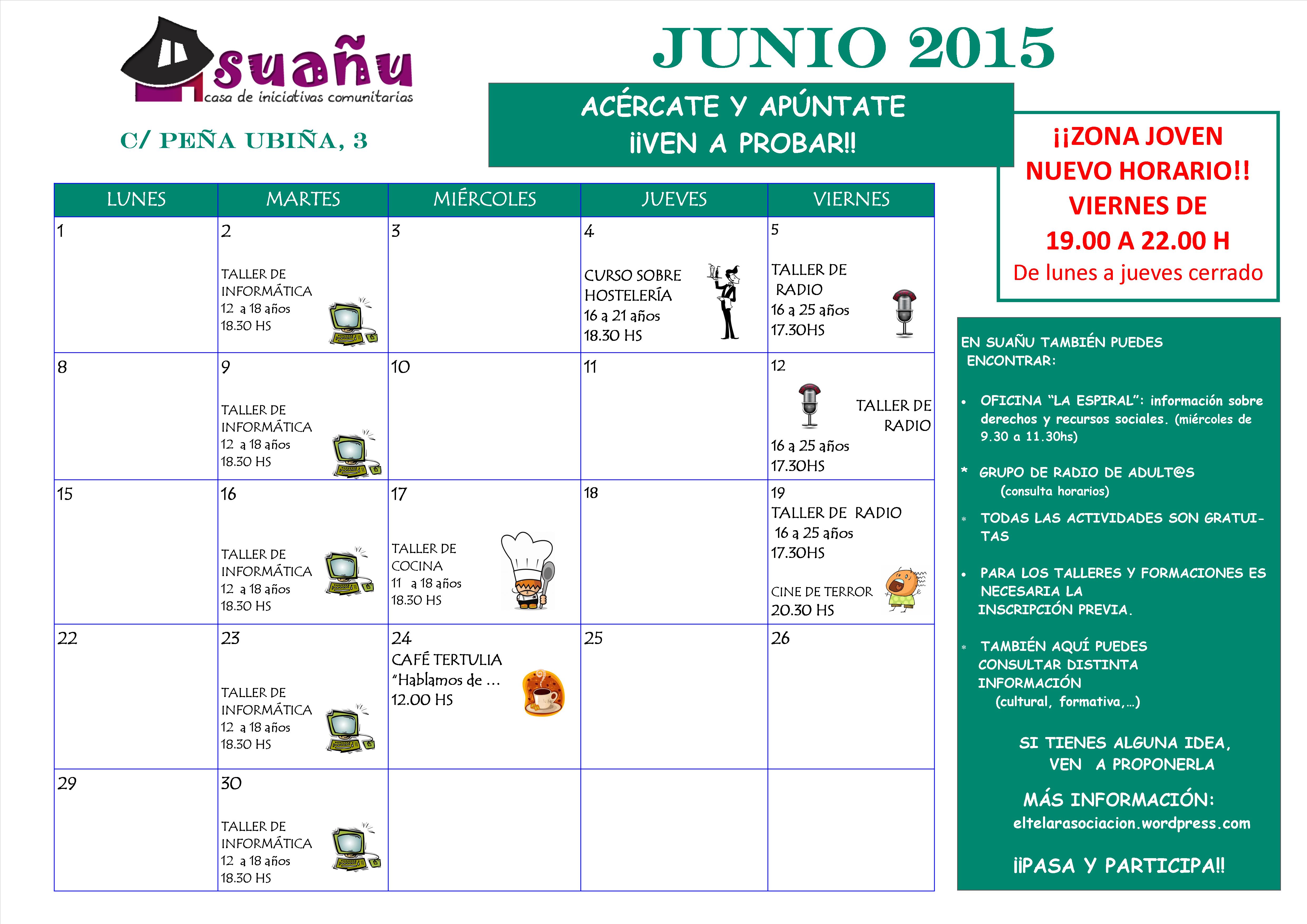 programación junio 2015