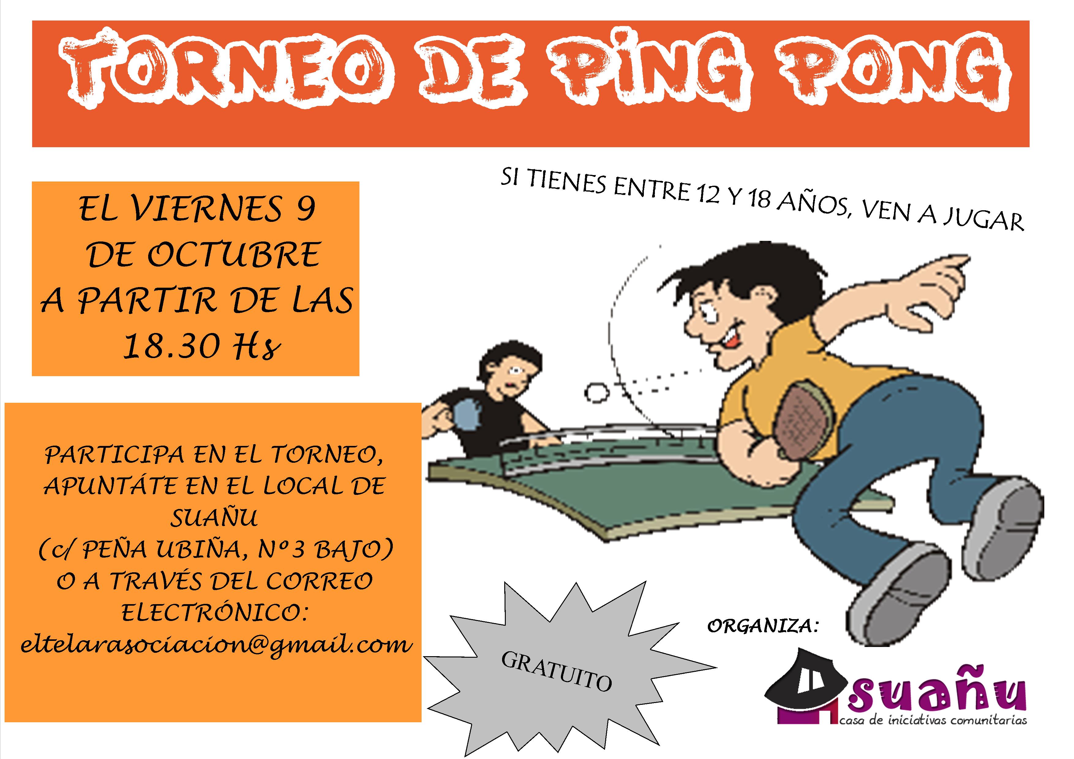 cartel torneo de ping pong octubre 15