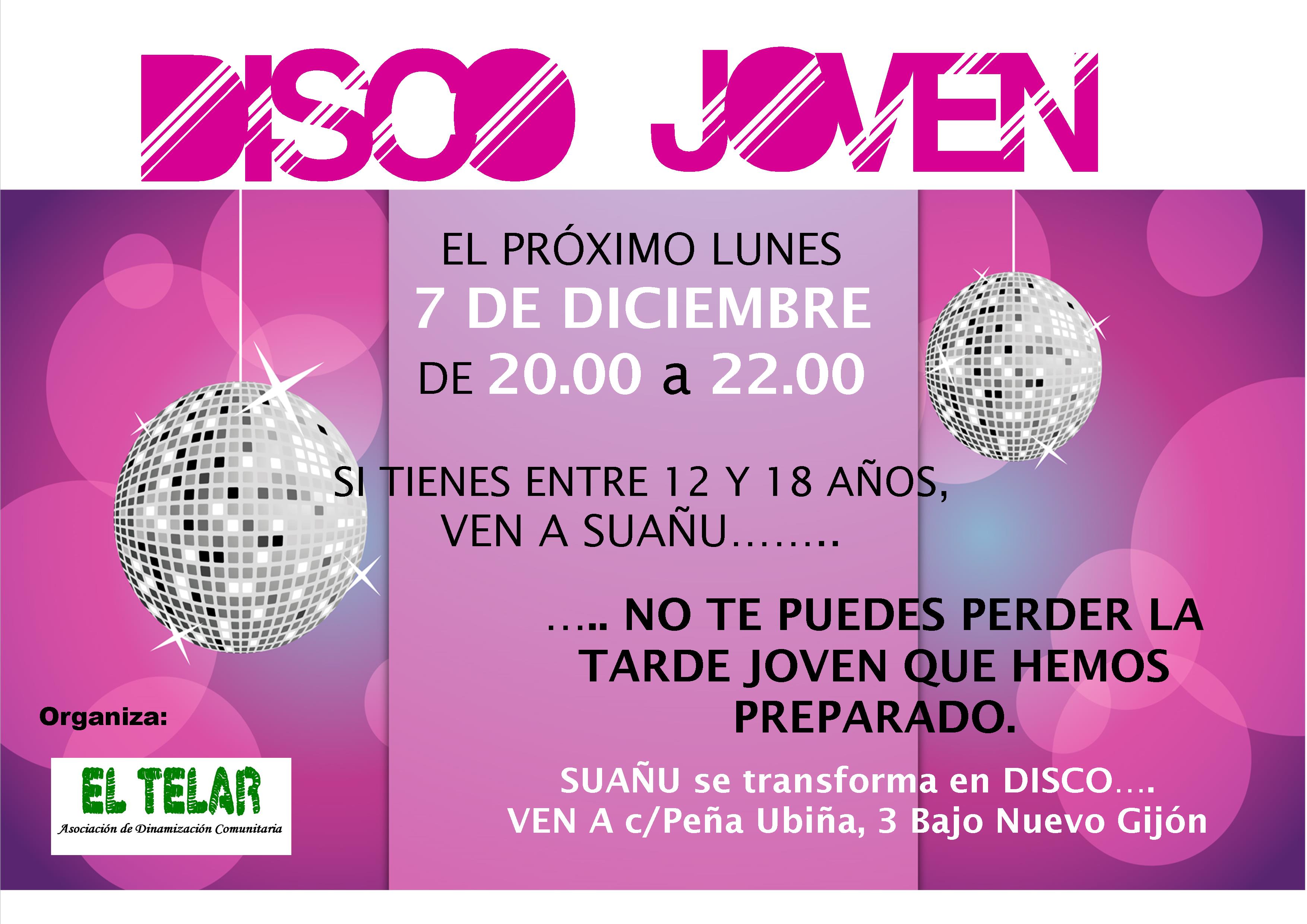 cartel disco joven