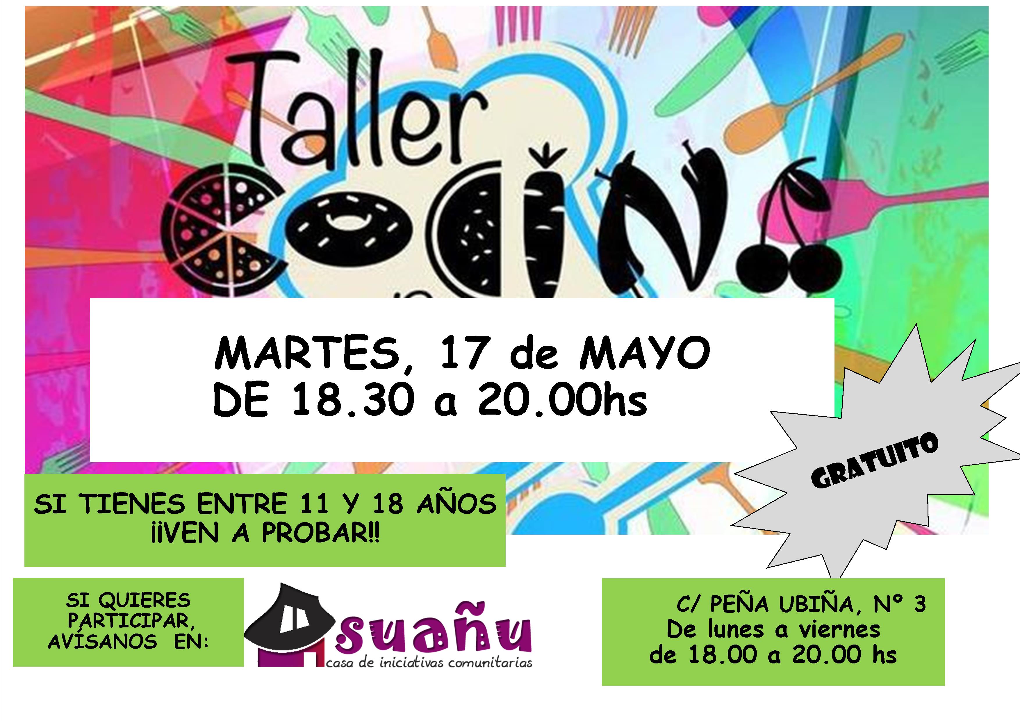 taller de cocina mayo