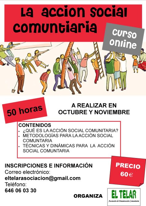 cartel acción social comunitaria 2019
